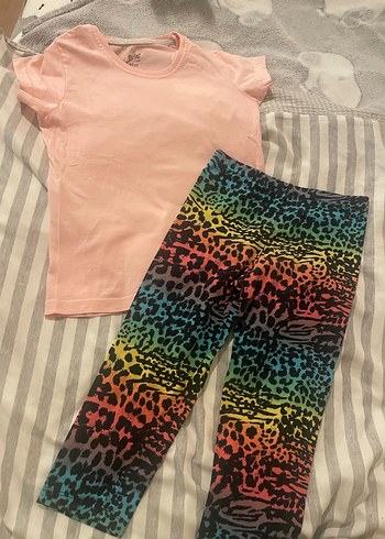 Kız Çocuk Renkli Tie-Dye Tayt