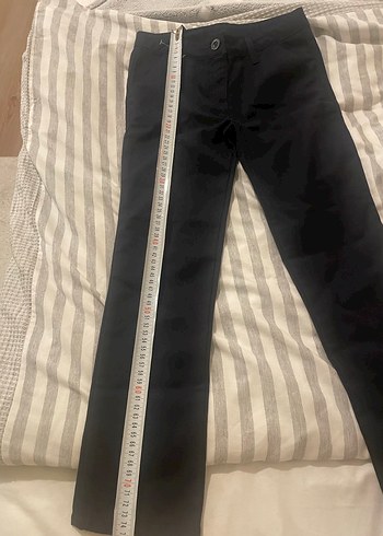 7 Yaş Beden lacivert Renk Çocuk lacivert likralı Kumaş Pantolon, Normal Boy, Regular Fit