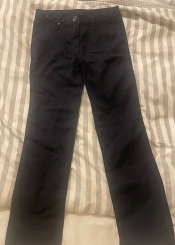 Çocuk lacivert likralı Kumaş Pantolon, Normal Boy, Regular Fit
