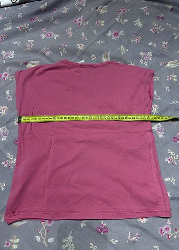Kız Çocuk Pembe Baskılı Pamuklu Tişört - Görsel 6