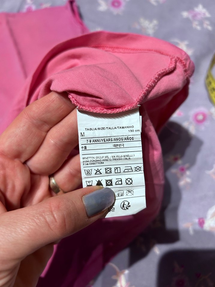 Kız Çocuk Pembe Baskılı Pamuklu Tişört - Görsel 4