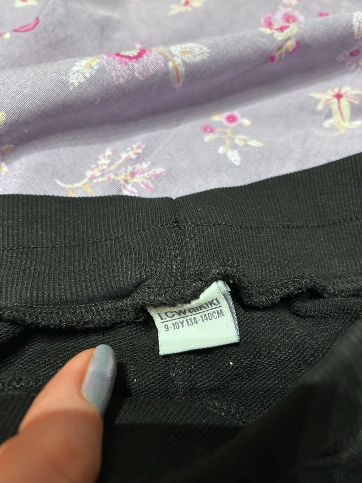 Kız/erkek çocuk siyah Rahat Kesim eşofman 2 tane - Görsel 2