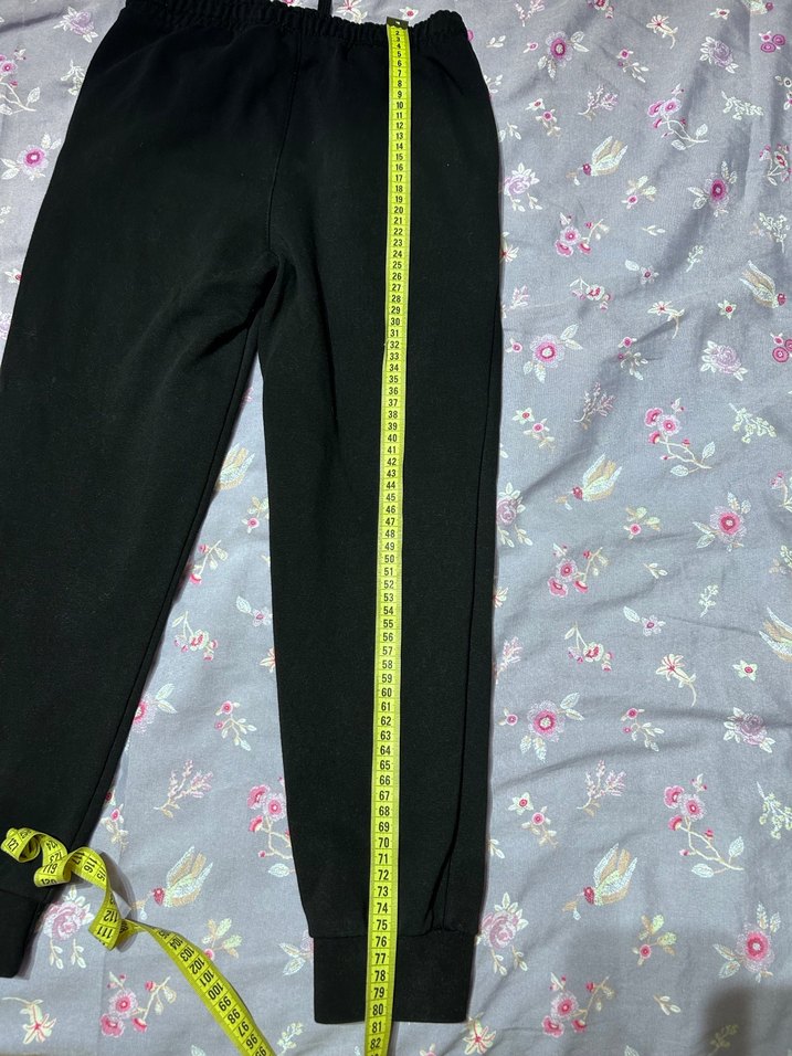 Kızlar/erkek için Siyah Rahat Kesim Eşofman Altı 2 tane - Görsel 2