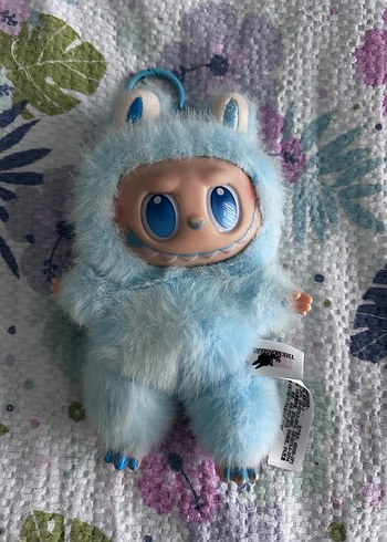 Pastel Mavi Peluş Oyuncak Canavar Labubu - Görsel 2