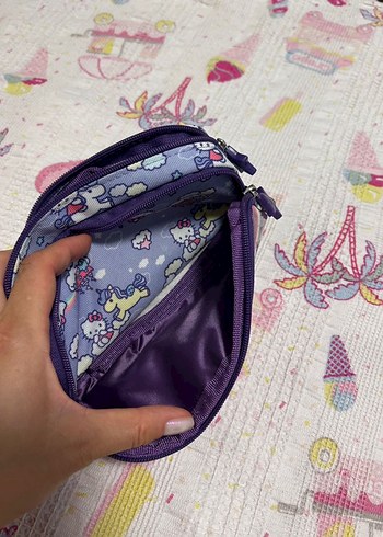 Renkli Hello Kitty Parlak Çocuk Cüzdanı - Görsel 4