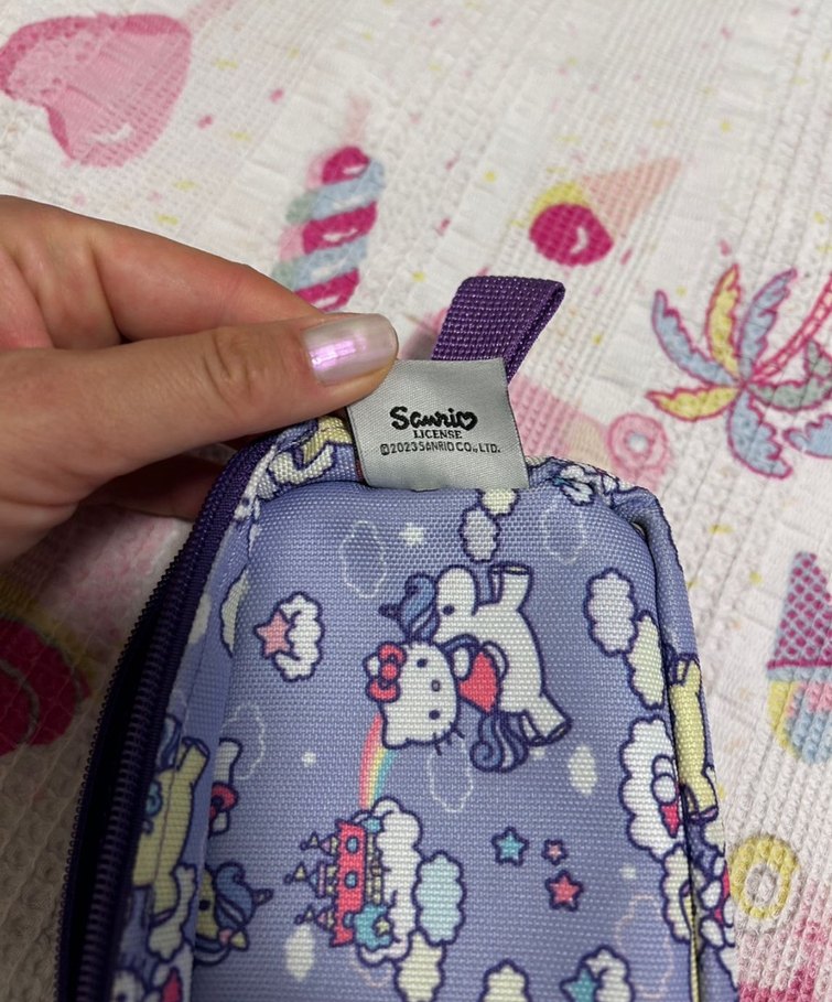 Renkli Hello Kitty Parlak Çocuk Cüzdanı - Görsel 5