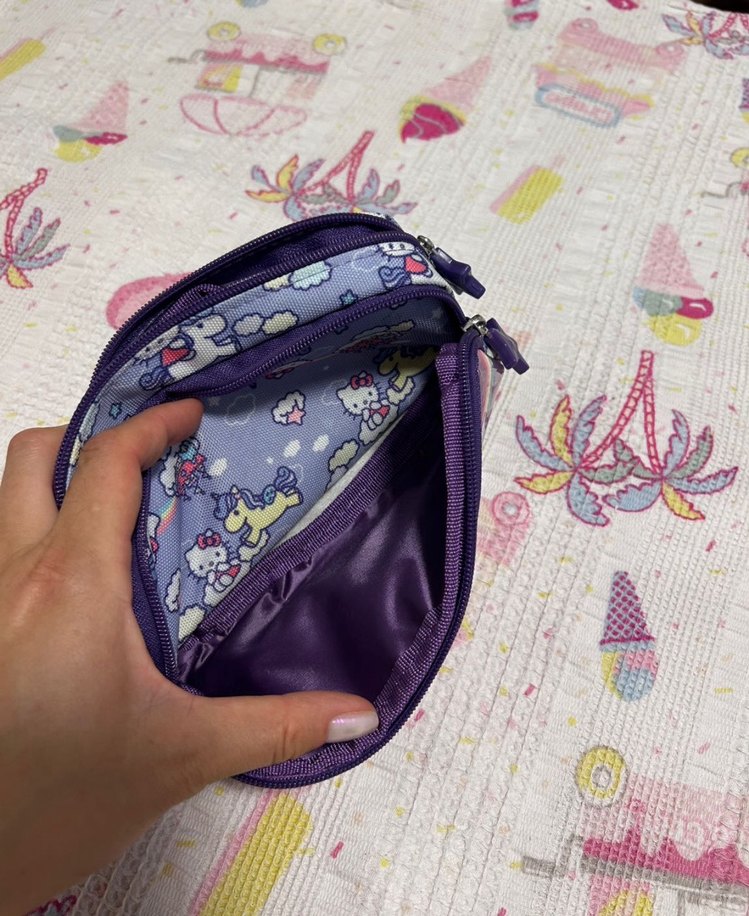 Renkli Hello Kitty Parlak Çocuk Cüzdanı - Görsel 4