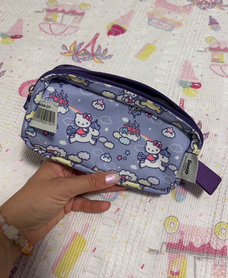 Renkli Hello Kitty Parlak Çocuk Cüzdanı - Görsel 2