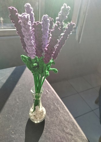 Crochet flowers bardak altlığı