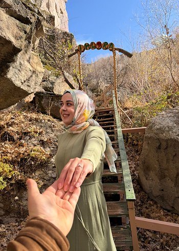 Trendyol modest triko elbise - Görsel 2