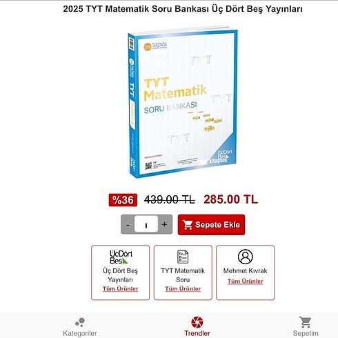 2025 TYT MATEMATİK 345