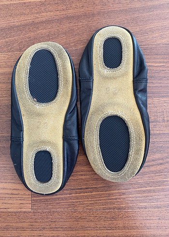 Kız Çocuk Beyaz Lastikli Bale Ayakkabısı - Görsel 3