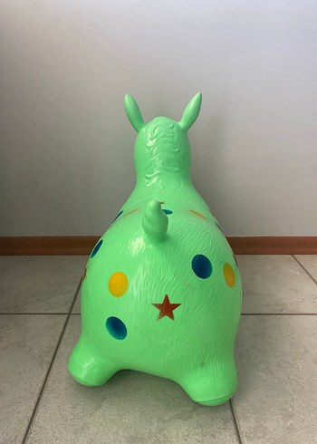 Beden Renkli Yeşil Şişme Oyuncak At