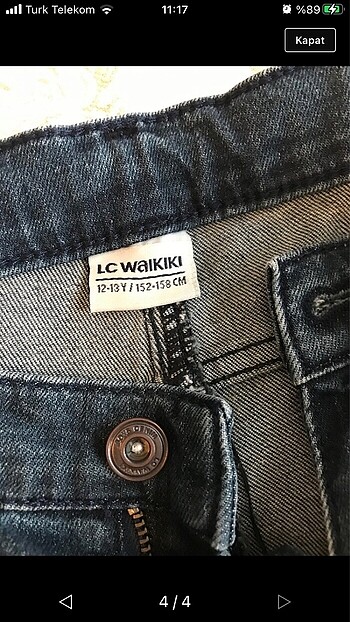 LC Waikiki Alt açma örtüsü ve 12-13 yaş jean