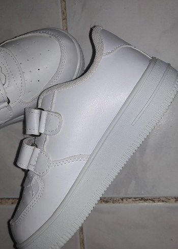 Beyaz Erkek Çocuk Cırt Cırtlı Spor Ayakkabı - Görsel 5