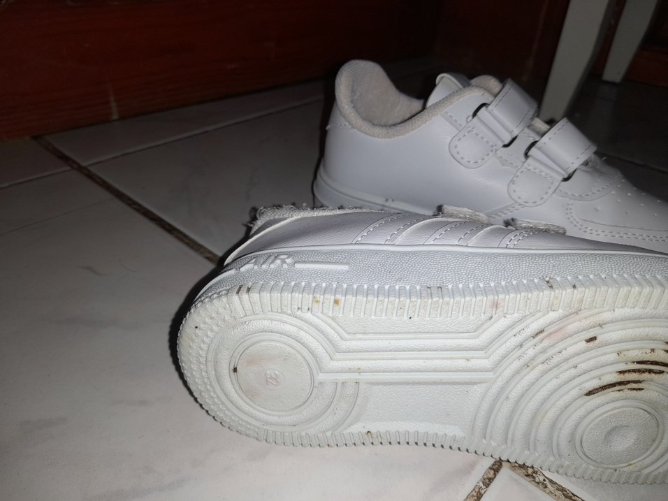 Beyaz Erkek Çocuk Cırt Cırtlı Spor Ayakkabı - Görsel 4