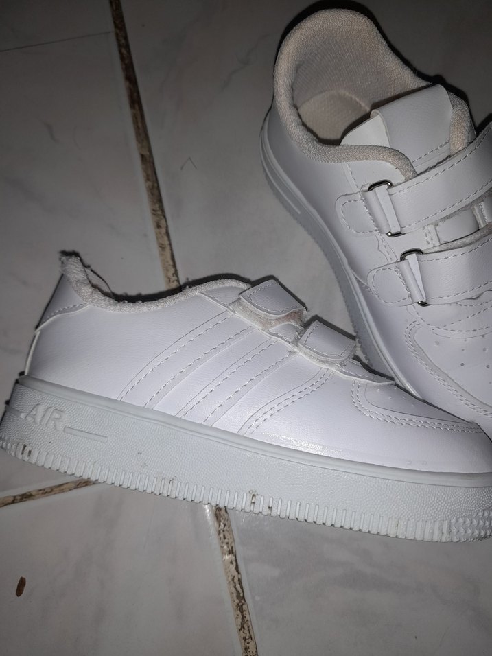 Beyaz Erkek Çocuk Cırt Cırtlı Spor Ayakkabı - Görsel 3