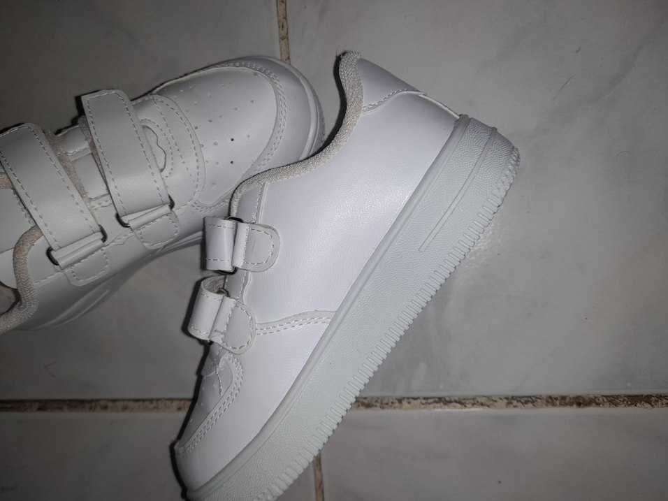 Beyaz Erkek Çocuk Cırt Cırtlı Spor Ayakkabı - Görsel 5