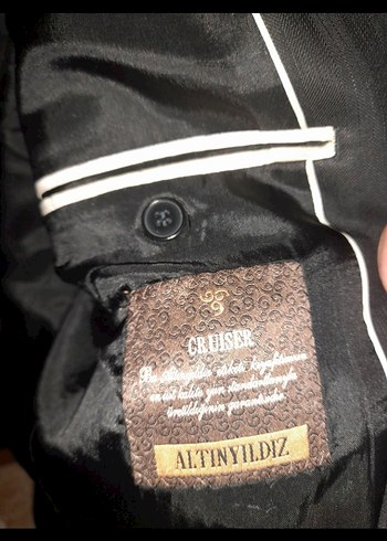 erkek takım elbise altın yıldız - Görsel 3