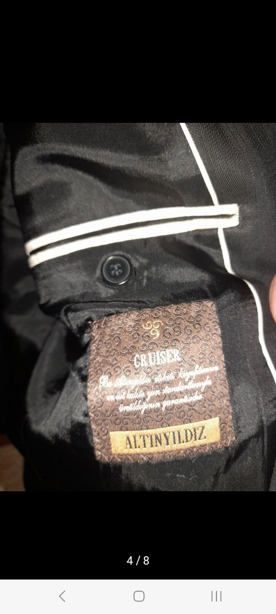 erkek takım elbise altın yıldız - Görsel 3