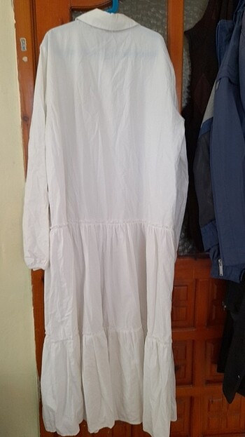 42 Beden beyaz Renk Beyaz yazlık elbise bayan