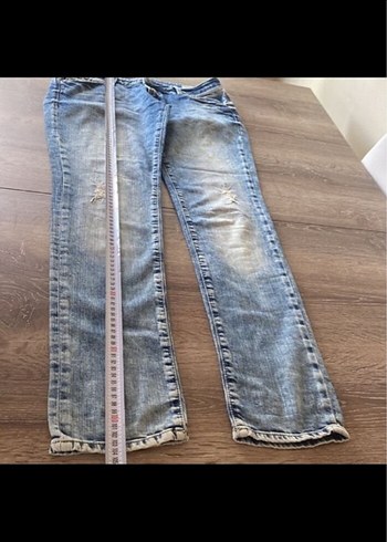 Mavi marka Orjinall Gri Yıpratmalı Kadın Denim Pantolon