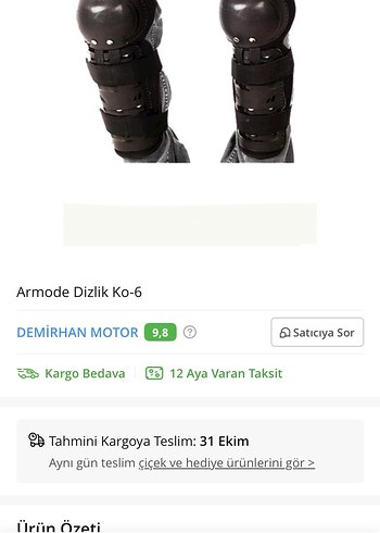 Siyah Lastik Motosiklet Diz Koruyucu - Görsel 4