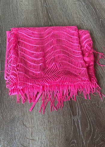 Pembe Dantel Detaylı Midi Bohem Pareo - Görsel 5