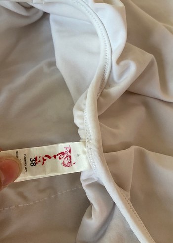 Penti Beyaz İnce Askılı Midi Mayo - Görsel 6