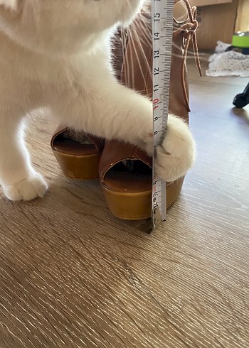 Kahverengi Deri Platform Topuklu Kadın  my  unobell bois marka - Görsel 10