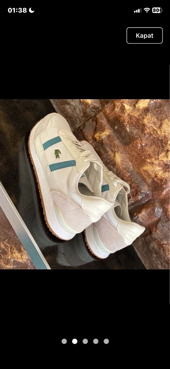 Orjinall Beyaz erkek Spor lacoste — görsel 6/6
