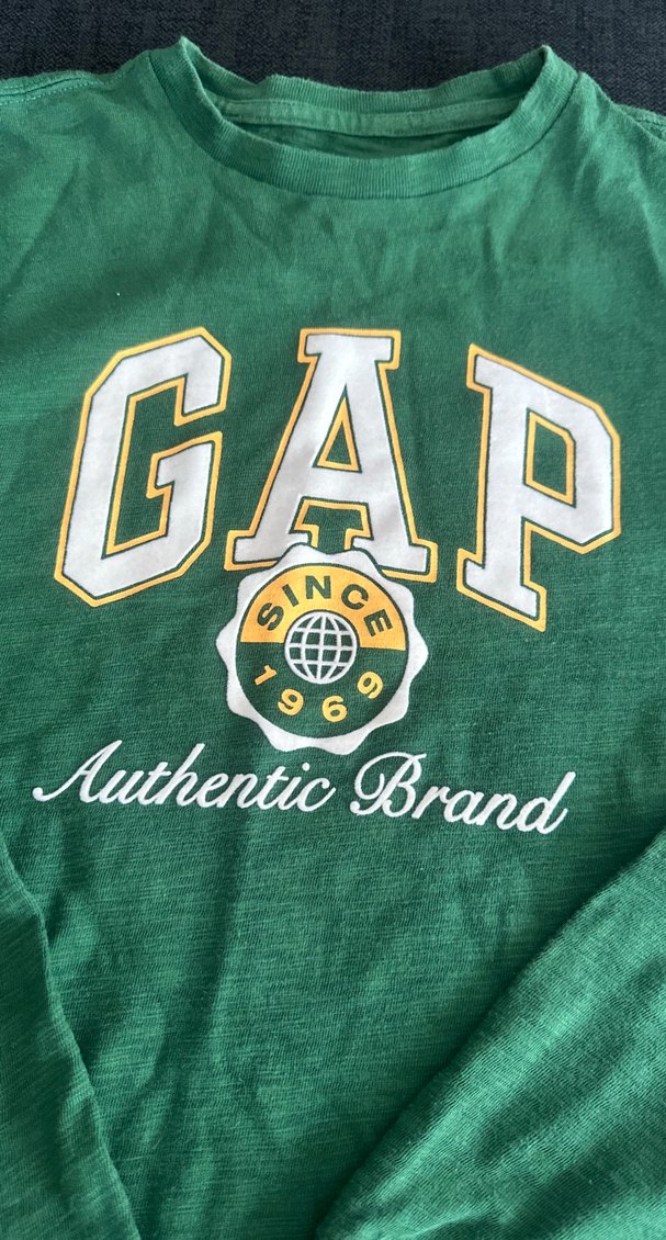 GAP Erkek Çocuk Yeşil Uzun Kollu Tişört - Görsel 4