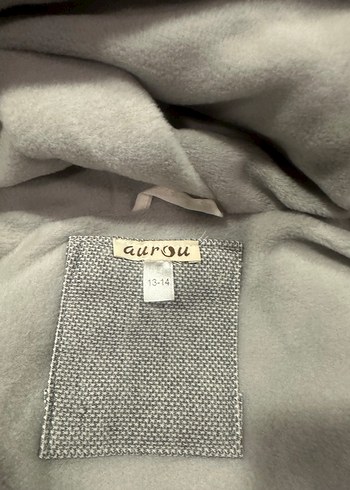 Erkek Çocuk Gri Fermuarlı Kapüşonlu Mont - Görsel 3