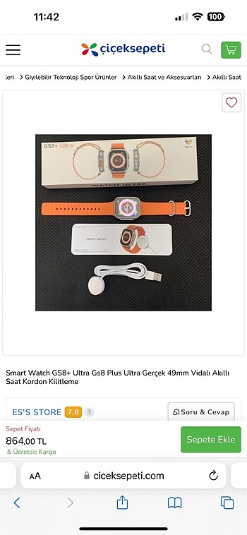 Smart watch gs ultra 8plus