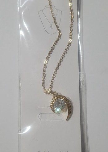 Zincir Detaylı Altın Renk Bohem Kadın Kolye - Görsel 3