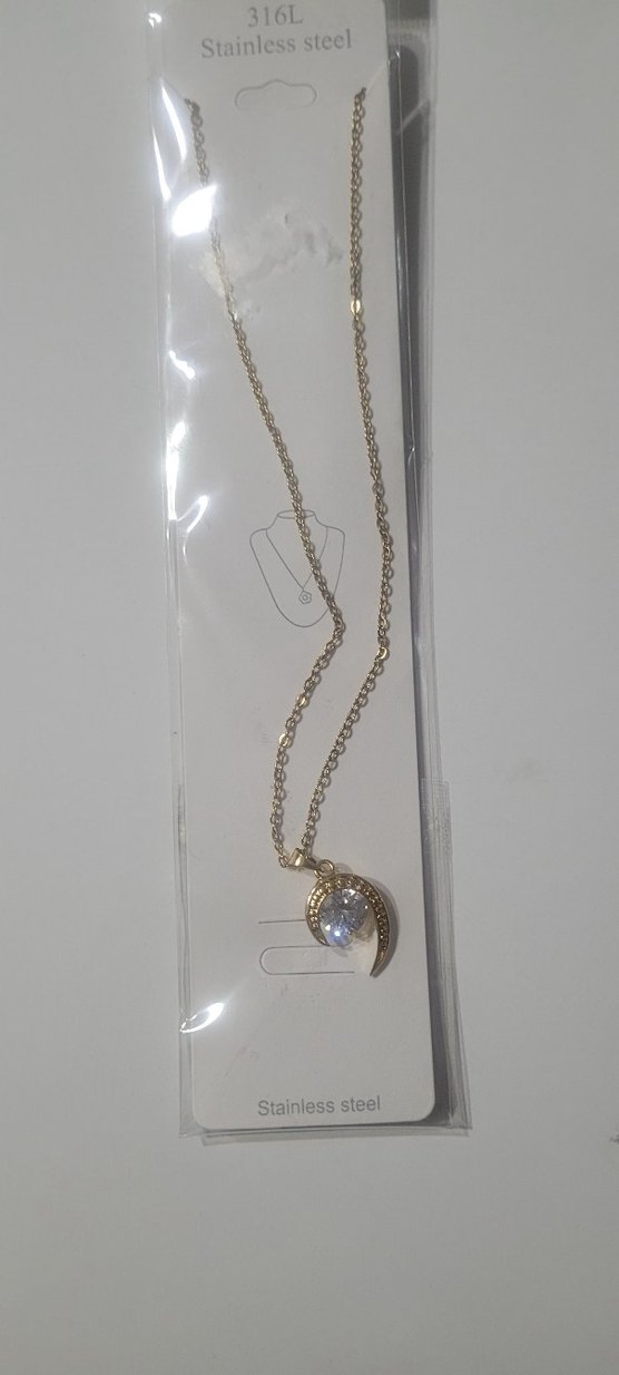 Zincir Detaylı Altın Renk Bohem Kadın Kolye - Görsel 4