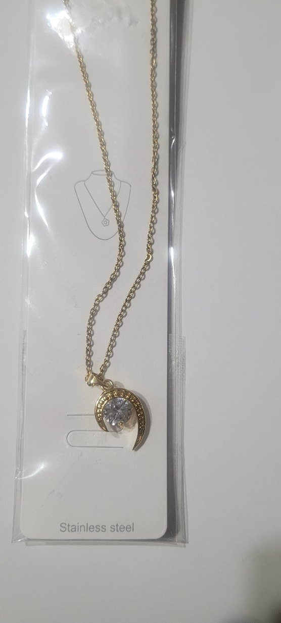 Zincir Detaylı Altın Renk Bohem Kadın Kolye - Görsel 2