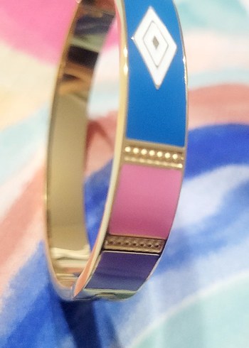 Renkli Mavi Desenli Bileklik - Görsel 3