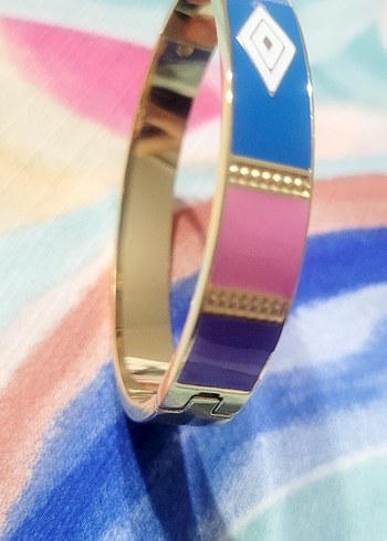 Renkli Mavi Desenli Bileklik - Görsel 4