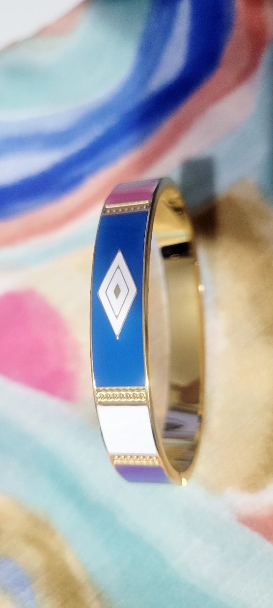 Renkli Mavi Desenli Bileklik - Görsel 2