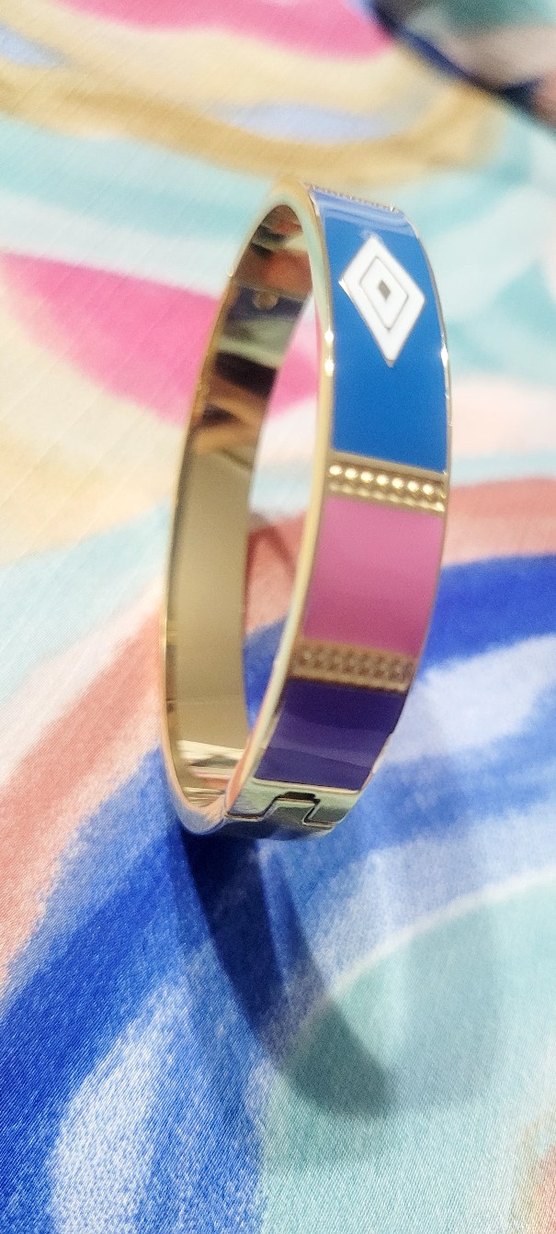 Renkli Mavi Desenli Bileklik - Görsel 4