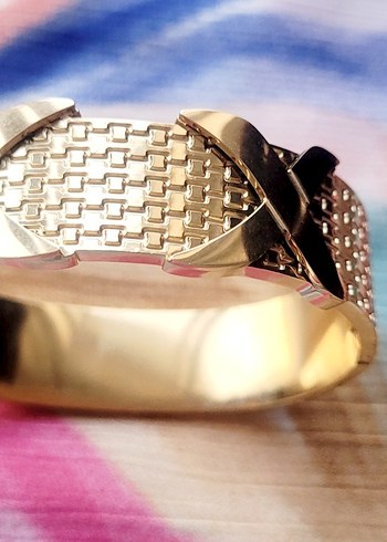 Altın Renkli Vintage Kadın Bileklik - Görsel 5