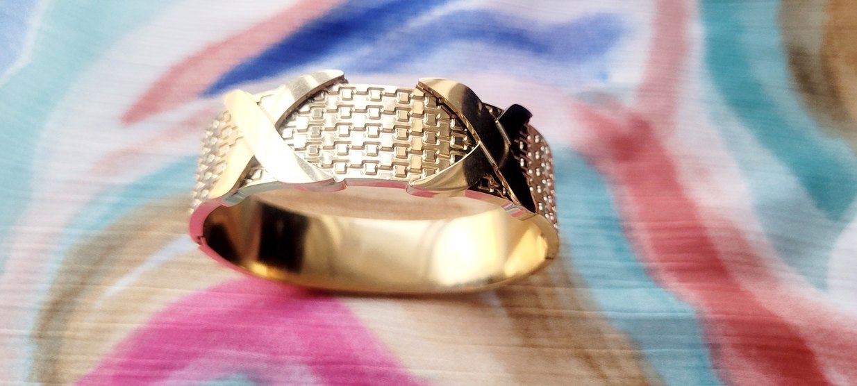 Altın Renkli Vintage Kadın Bileklik - Görsel 5