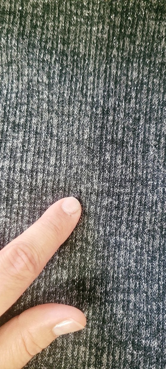 Gri Yünlü Yüksek Yakalı Triko Elbise - Görsel 5