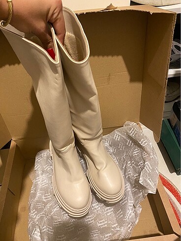 Nişantaşı shoes krem çizme