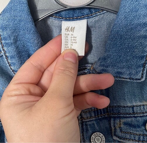 6-9 Ay Beden H&M kot ceket