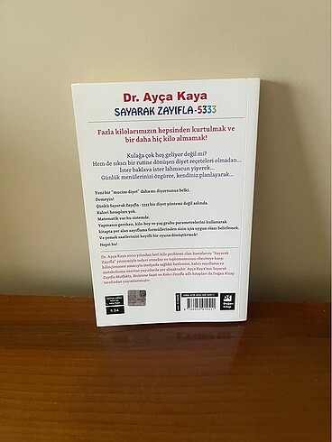 Kitap Doktor Ayça Kaya Sayarak Zayıfla 5333