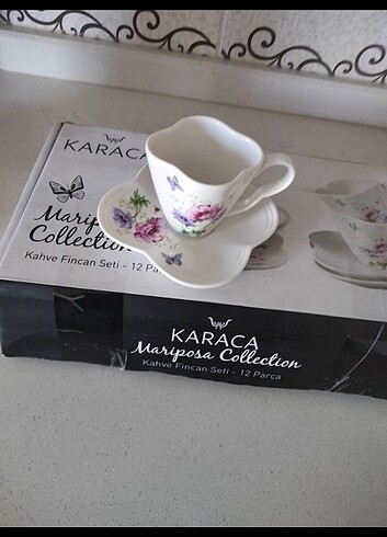 Karaca Karaca Mariposa 6 kişilik kahve fincanı takımı