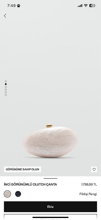 Mango clutch çanta
