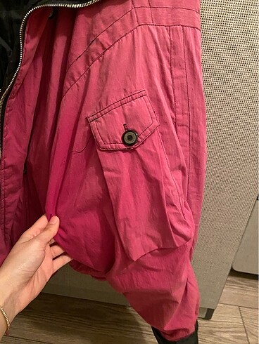 l Beden pembe Renk Vintage pembe ceket